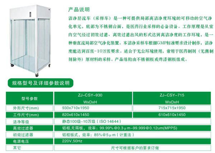 潔凈采樣車技術參數 潔凈采樣車技術參數